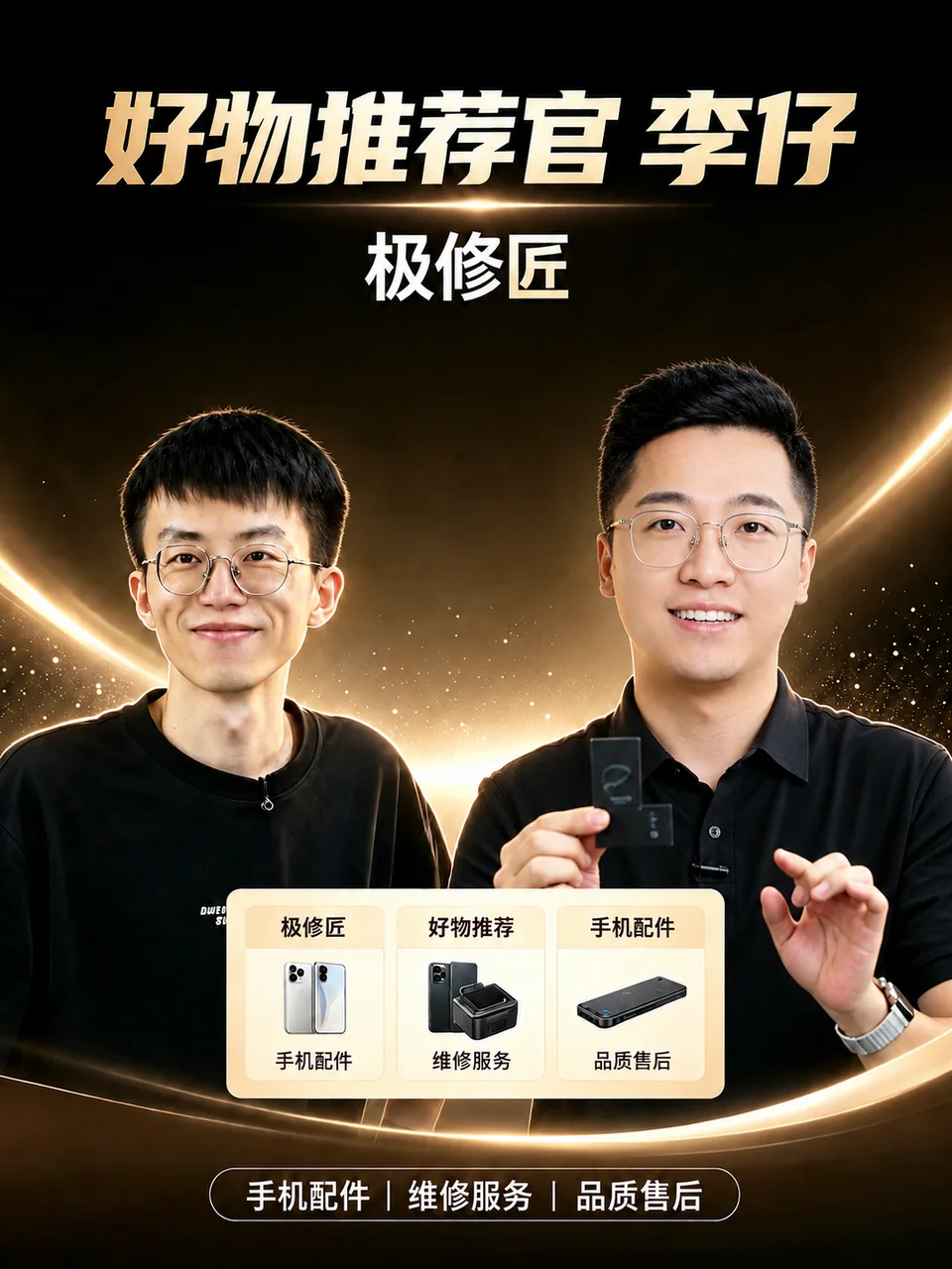 极修匠品牌直播行业嘉宾助力分享海报