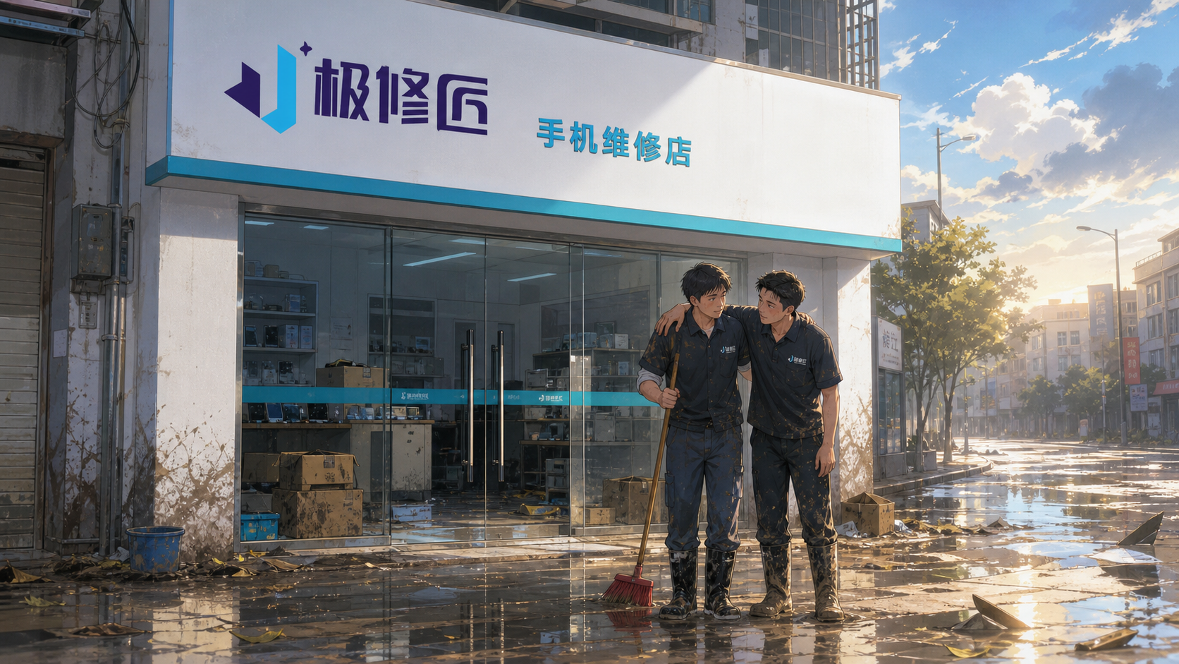 洪水无情，匠爱同行｜极修匠驰援榕江受灾门店，践行品牌温度封面